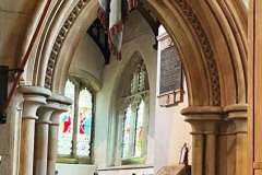 Gothic-Arch-with-Cello-Cases